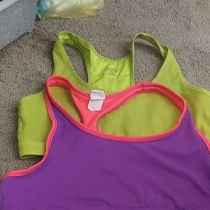 2 sports bras size large